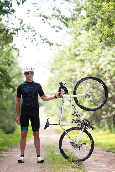 Jordan Standing with His Bike Jordan Standing with His Bike